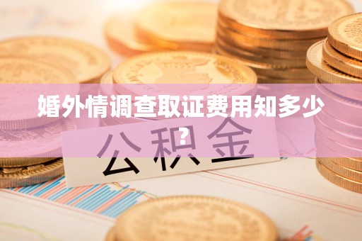 集美婚外情调查取证费用知多少？