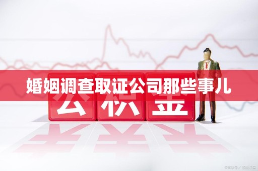 集美婚姻调查取证公司那些事儿