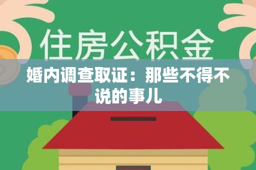 集美婚内调查取证：那些不得不说的事儿