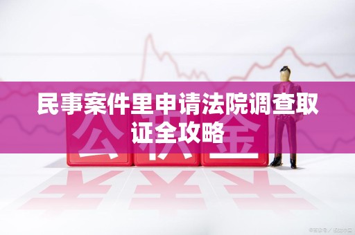 集美民事案件里申请法院调查取证全攻略
