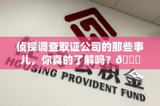 集美侦探调查取证公司的那些事儿，你真的了解吗？😎