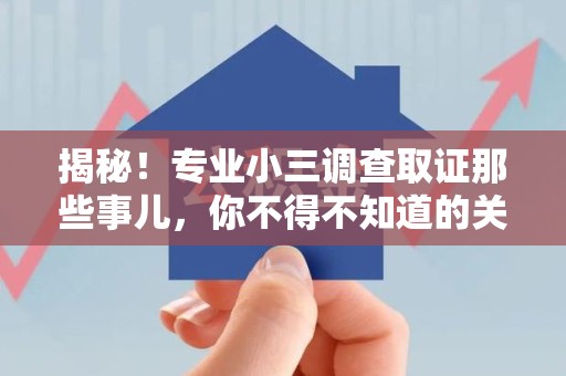 集美揭秘！专业小三调查取证那些事儿，你不得不知道的关键点